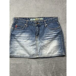 Mudd Womens‎ Jean Skirt Size 11 Mini Short Skirt